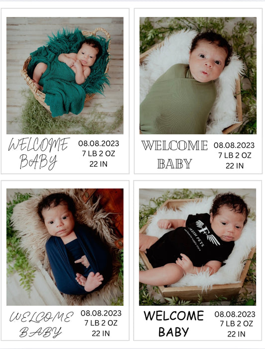 Baby Announcements Flat Magnets